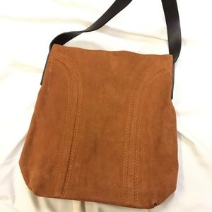 Faux suede bag NWOT